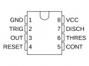 IC 555 (NE555) Monostabiele / Bistabiele Timer
